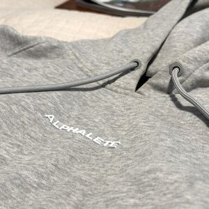 Alphalete cropped grey hoodie